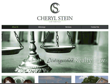 Tablet Screenshot of cherylsteinlaw.com